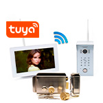 Беспроводной комплект Wi-Fi домофона SkyNet 700-Tuya (1+0+AX042) и замок AX042