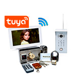 Беспроводной комплект Wi Fi домофона SkyNet 700-Tuya (1+0+AX066) и замок AX066