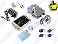 Комплектация электромеханического замка Anxing Lock - Титан